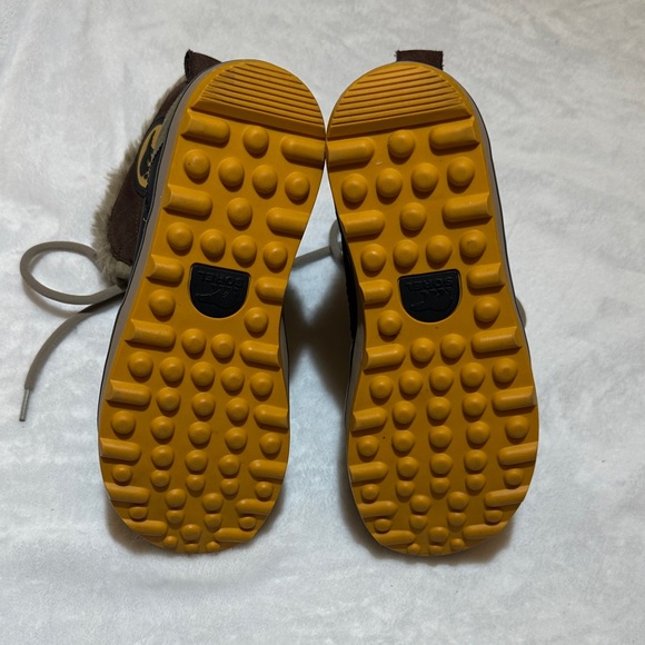NEW Sorel Glacy Explorer tie up waterproof brown quilted fur lined boots size 6 - Picture 6 of 6
